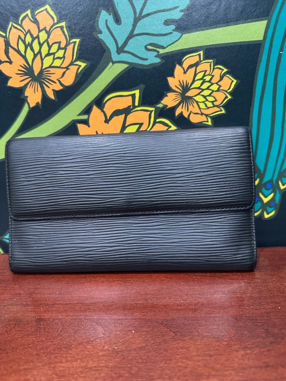 Louis Vuitton Epi Leather Long Wallet Black Purple Interior Continental - Picture 3 of 11